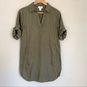 Loft Olive Green Women's Dress